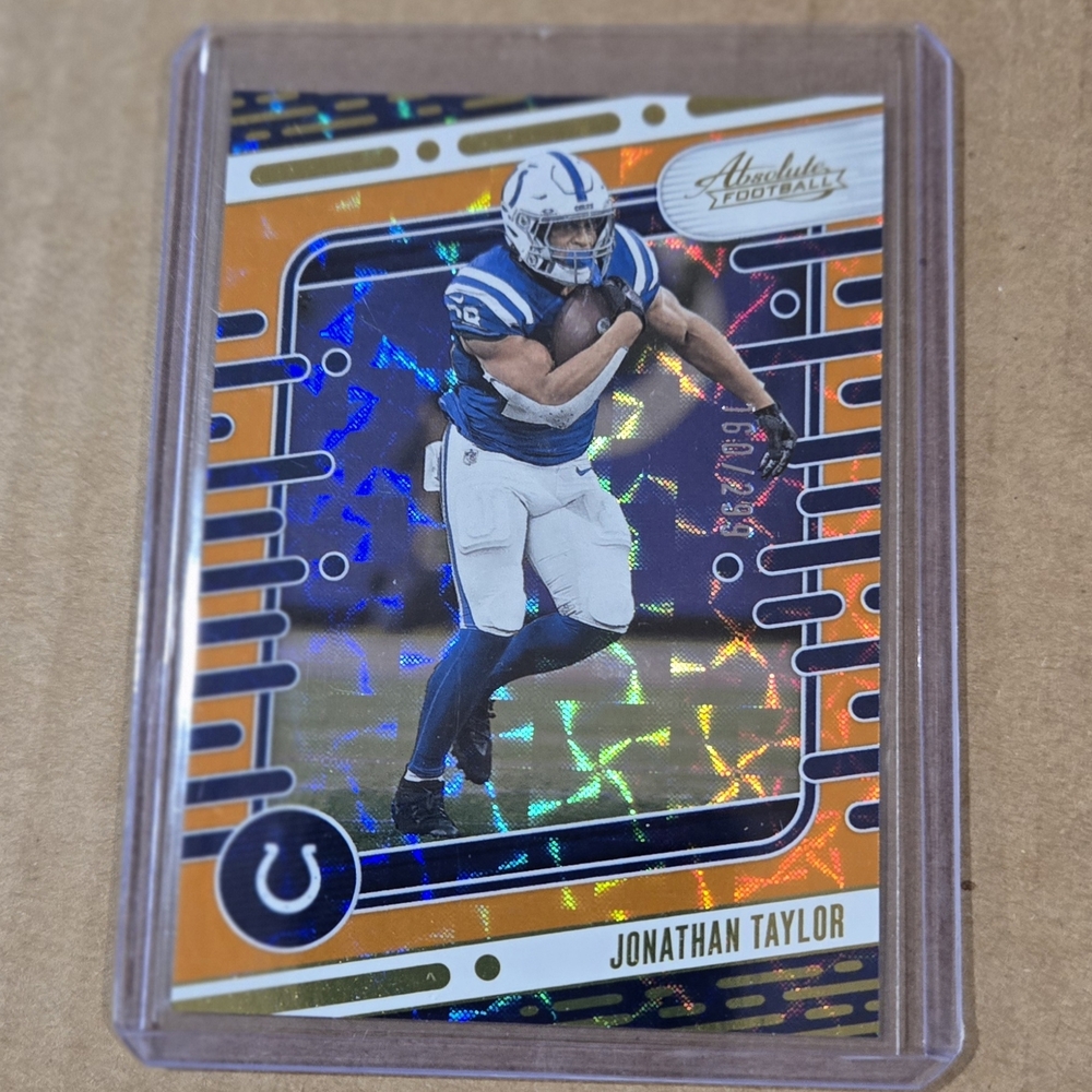 Panini Absolute Football Card with Orange and Blue Accents